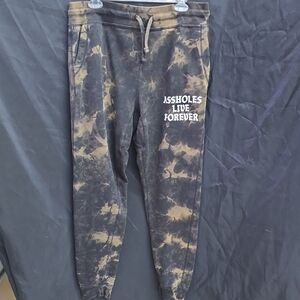 Tie-Dye Joggers with Graphic Print